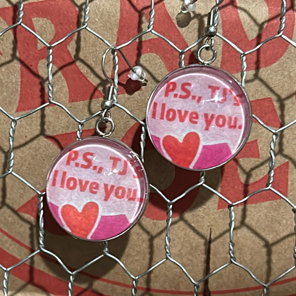 Trader Joe’s earrings 25mm P.S. TJ’s I love you.